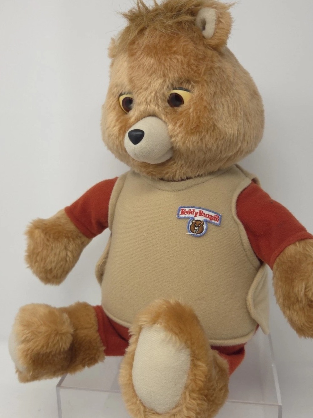 Vintage 1985 Teddy Ruxpin Talking Bear Worlds of Wonder Cassette Player UNTESTED